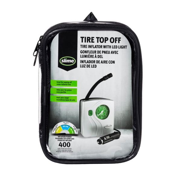 Slime Tire Inflator With LED Light
