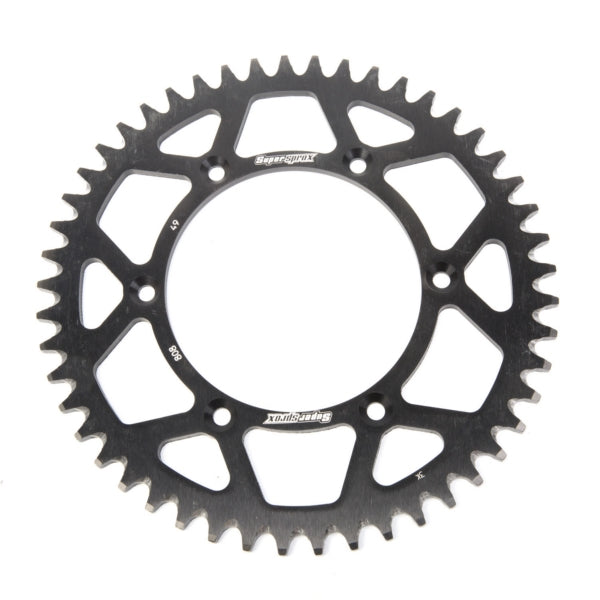 Supersprox-SPROCKET 49 Rear Suzuki Black SUPERSPROX RAL-808-49-BLK