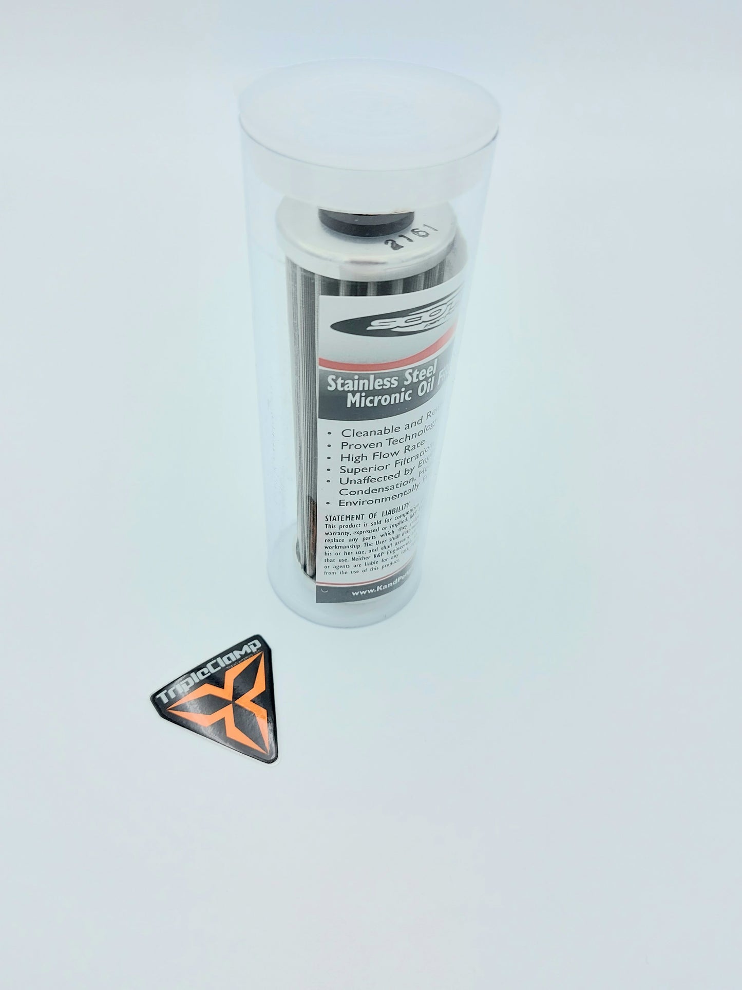 Scotts - Stainless Steel Micronic reusable Oil Filter for KTM 790 890 950 990 1050 1090 1190 1290 (2161)