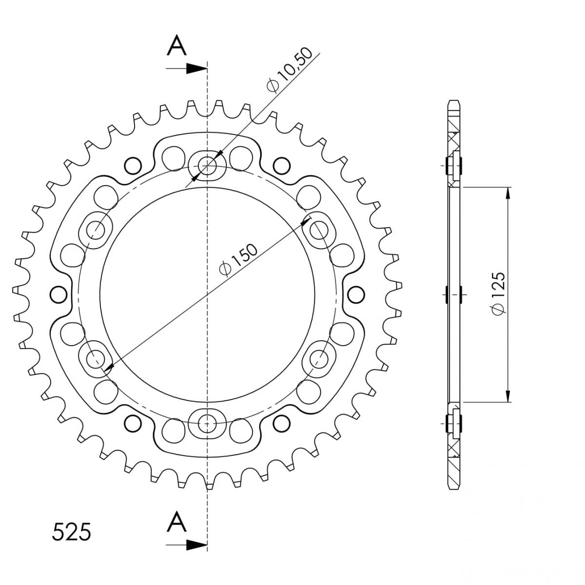 Supersprox - Rear Stealth Sprocket for KTM 950/990/1090/1150/1290
