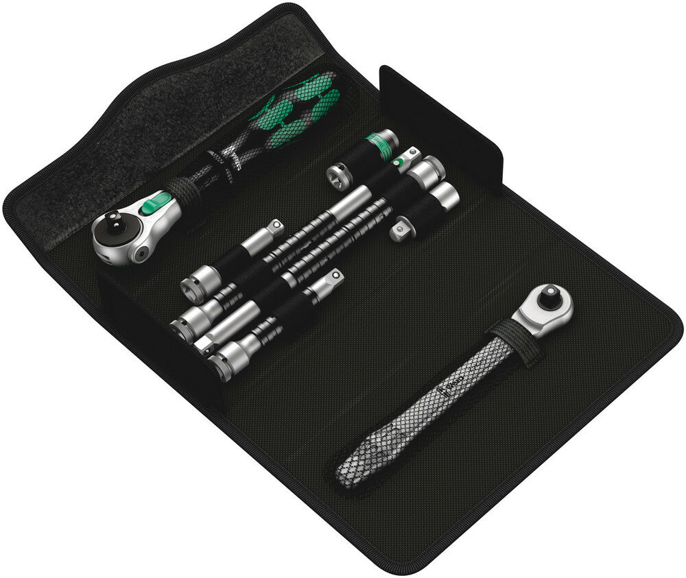 Wera Tools - Kraftform Kompakt Zyklop Ms1 Metal/Speed 1/4 Zyklop 1/4 Dr. Ratchet Set 8Pcs - 05135949001