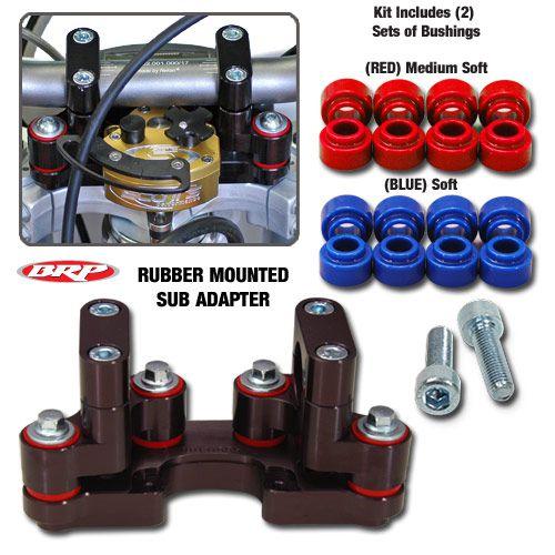 BRP - ( SUB-MOUNT-ONLY ) Rubber sub-mount damper kit for KTM EXC/XCW 2017 2018 2019 2020 2021 models (RSA-901217)