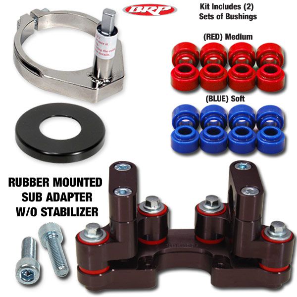 Scotts - Solid & Rubber SUB Mounted Steering Damper Kit - 2024 KTM 450 EXC-F