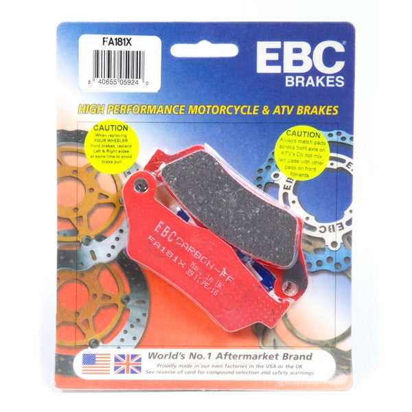 EBC - Front or Rear brake pads (FA181X) - Aprilia BMW Ducati Gas Gas KTM Husaberg Husqvarna Moto Guzzi Triumph Yamaha