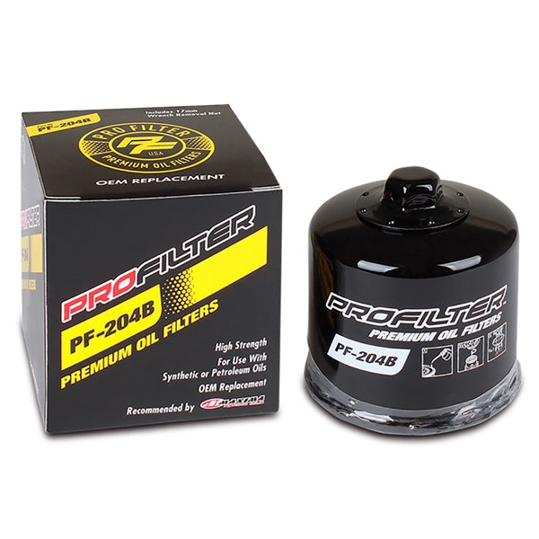 ProFilter - Premium Oil Filter for Arctic Cat, Harley Davidson (PF-204B)