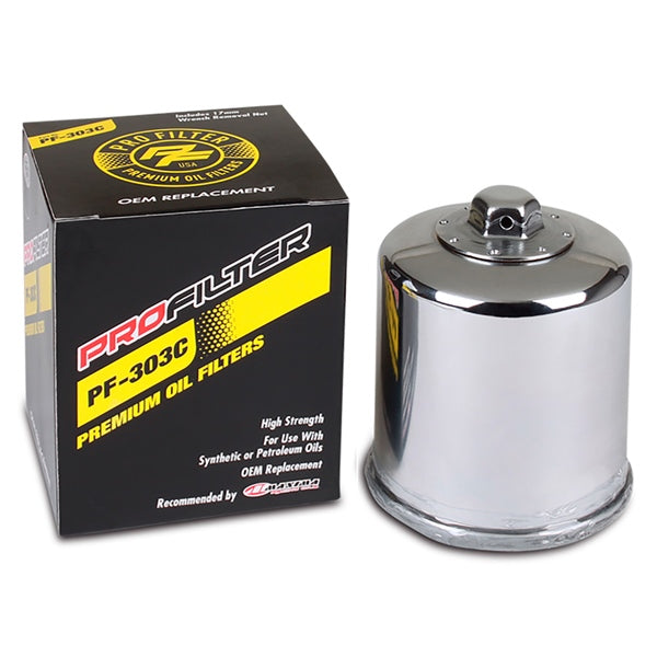 ProFilter - Premium Oil Filter for Honda, Kawasaki, Polaris and Yamaha (PF-303C)