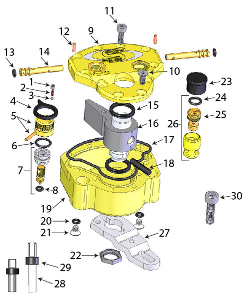 Scotts - O-Ring/Seal Service Kit for Scott's Stabilizers