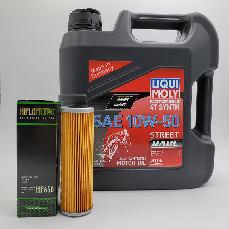 LiquiMoly Engine Oil Change Kit for KTM 790 / 890 / 950/ 990/ 1050/ 1090/ 1190/ 1290