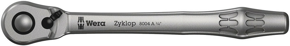 Wera Tools - 8100 Sa 12 Hf Zyklop Metal Ratchet Set Push-Through Square, 1/4" Drive, Holding Function - 05003756001