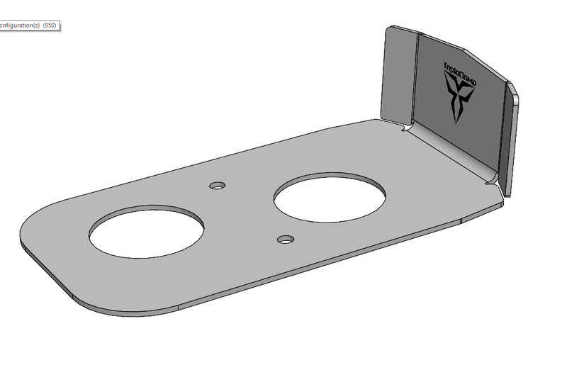 TripleClamp Moto - KTM 9x0 Airfilter Baseplate with heat and water shield (v5.0)