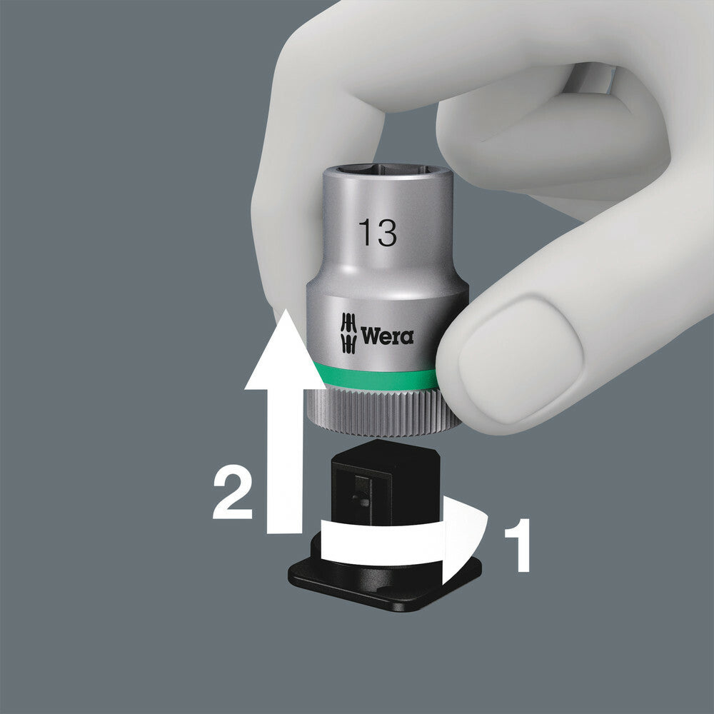 Wera Tools - Belt B 1 Zyklop Bit Socket With 3/8" Drive Holding Function - 05003970001