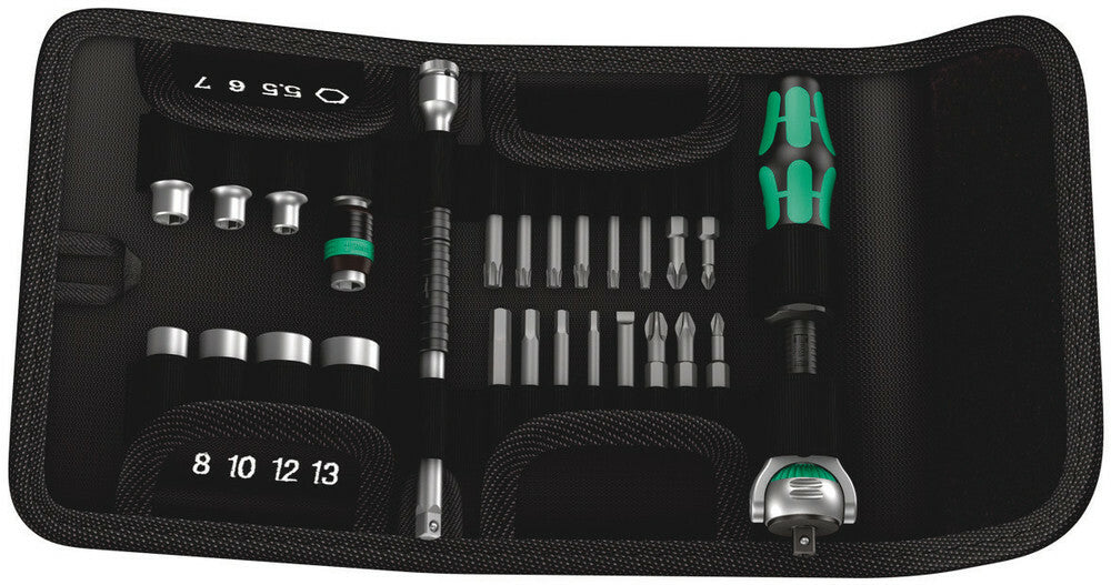 Wera Tools - Kraftform Kompakt Zyklop 1/4" Zyklop 1/4 Dr. Ratchet Set 26 Pcs. - 05051045001
