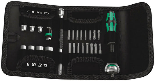 Wera Tools - Kraftform Kompakt Zyklop 1/4" Zyklop 1/4 Dr. Ratchet Set 26 Pcs. - 05051045001