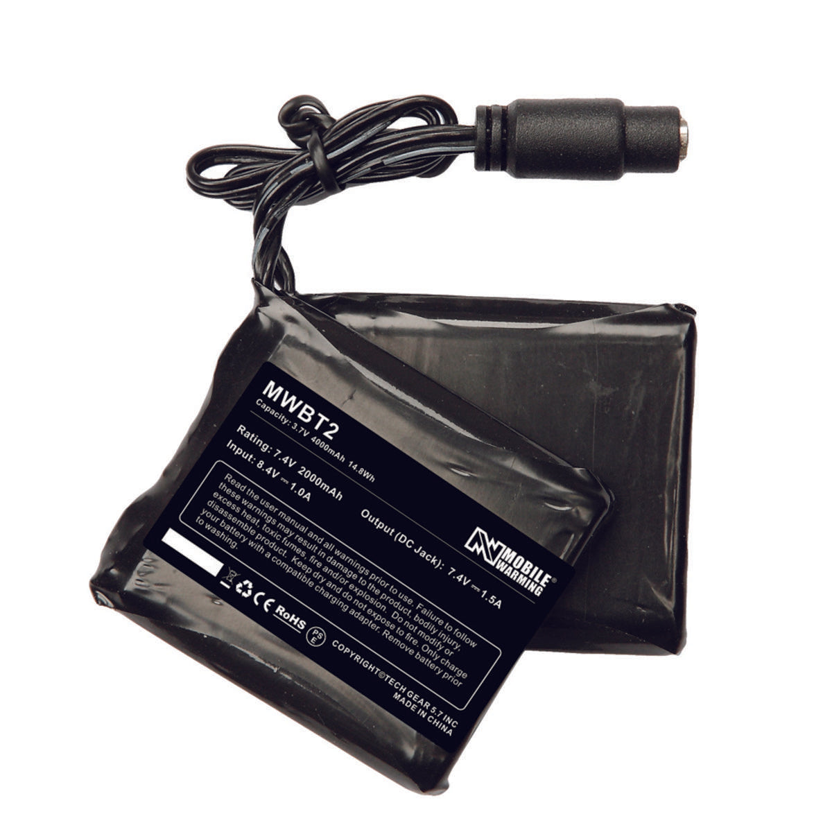 Mobile Warming - Unisex 7.4V Battery Powered Heated Glove Liner (Bluetooth enabled)